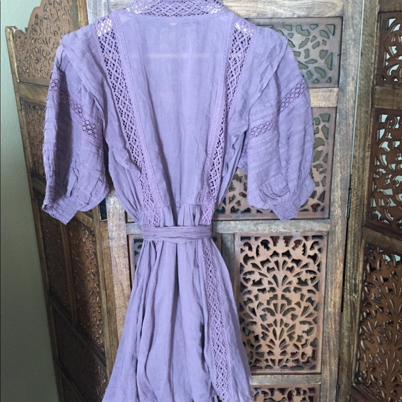NEW NWT Free People Sydney Mini Dress Purple - Picture 5 of 7